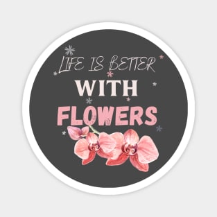 Flowers lover design gift for her who love floral design colorful flowers Magnet